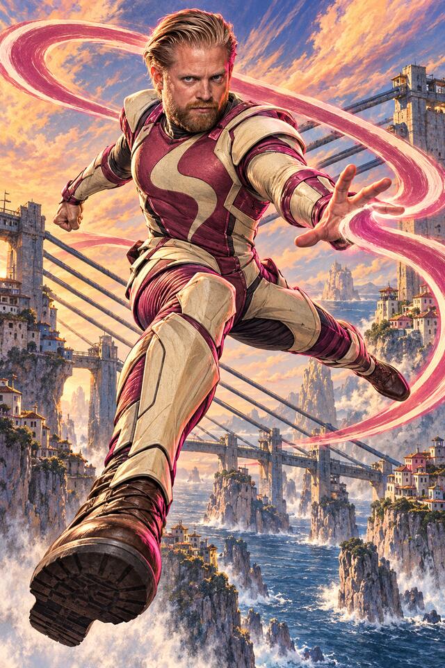Slipstream, the Spirit Fingers character drawn from Hadrien Feraud